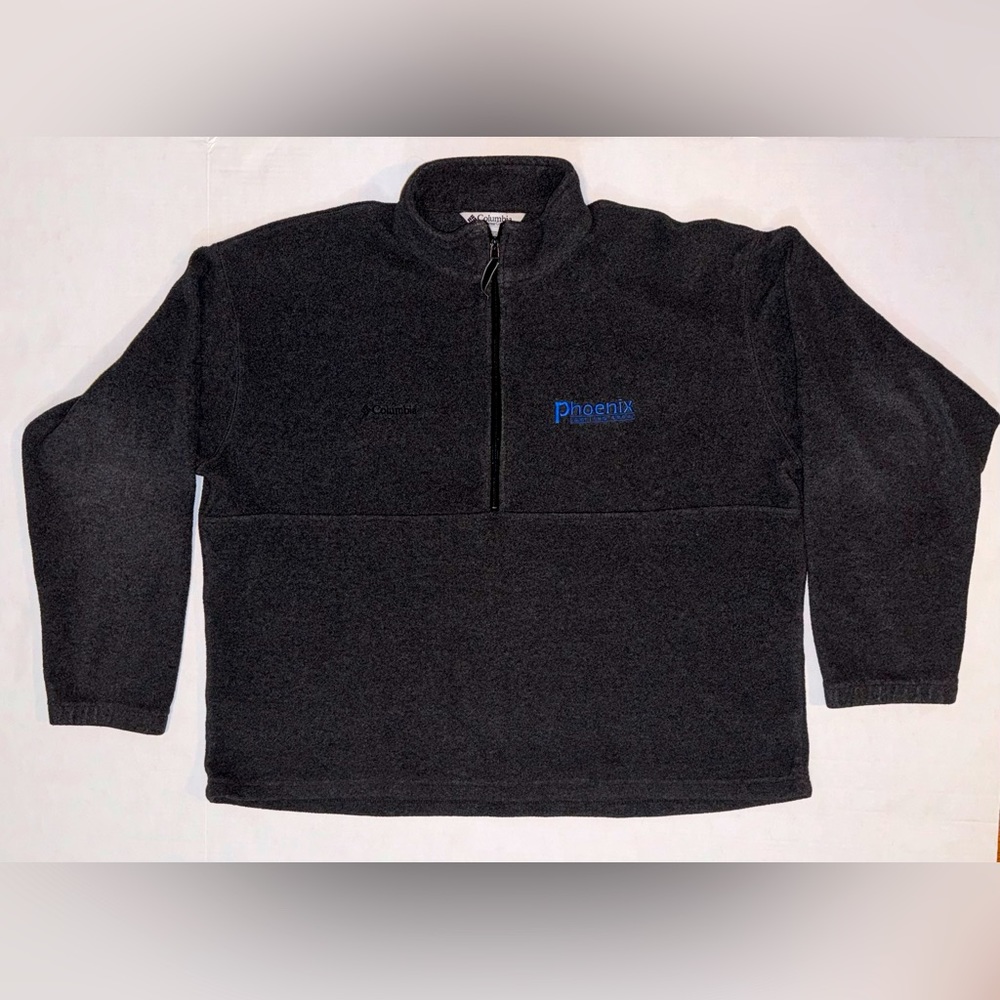Mens Columbia 1/4 Zip Pullover, Size XXL. Phoenix Group on front.